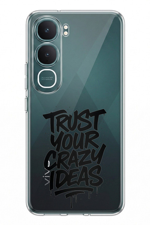 Vivo Y31 5G Uyumlu Crazy Trust Baskılı Silikon Kılıf