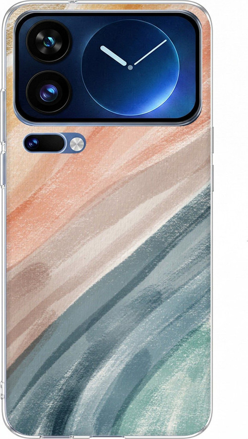 Xiaomi 17 Pro Max Uyumlu Modern Renk Paleti Baskılı Silikon Kılıf