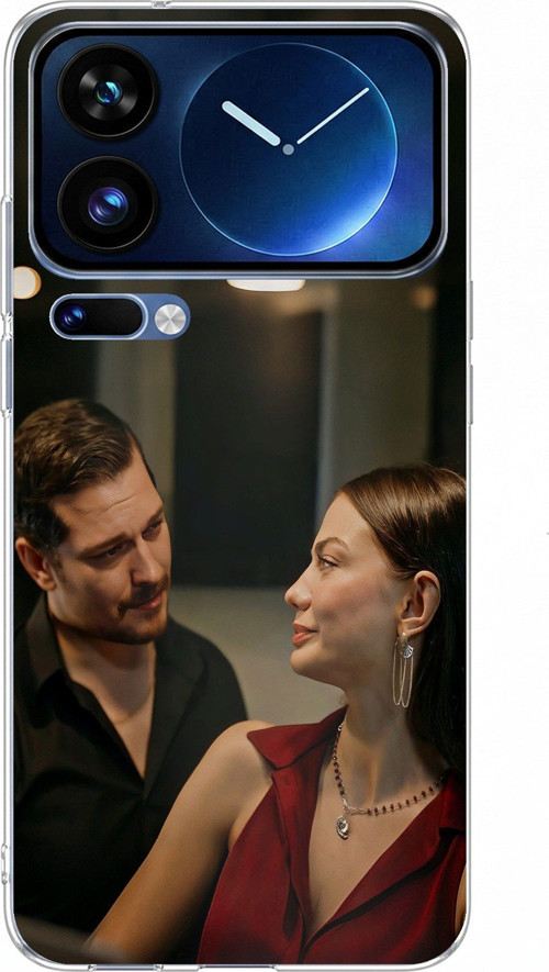 Xiaomi 17 Pro Max Uyumlu Eşref Rüya - Eşref ve Nisan Baskılı Silikon Kılıf