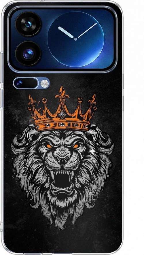 Xiaomi 17 Pro Max Uyumlu Kurt Ruhu Baskılı Silikon Kılıf