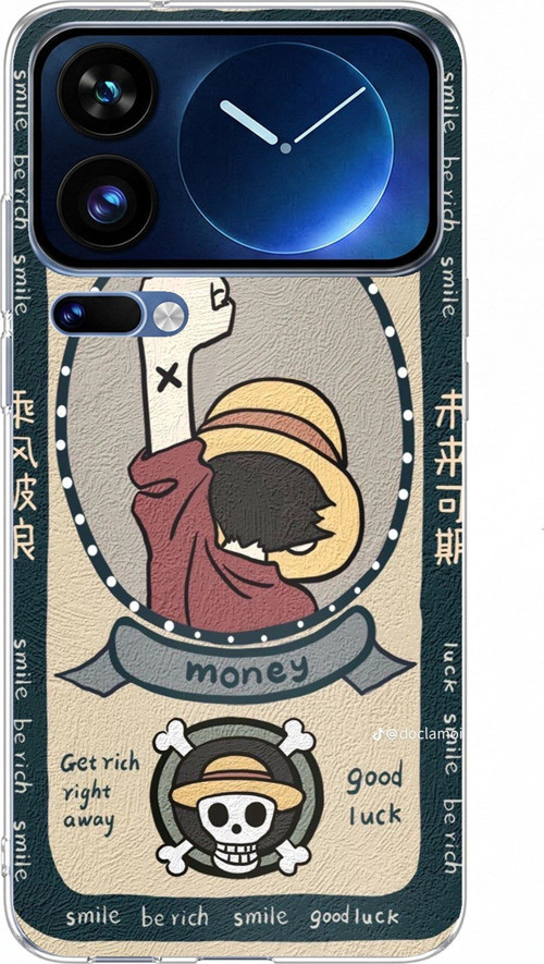Xiaomi 17 Pro Max Uyumlu One Piece Dolar Baskılı Silikon Kılıf