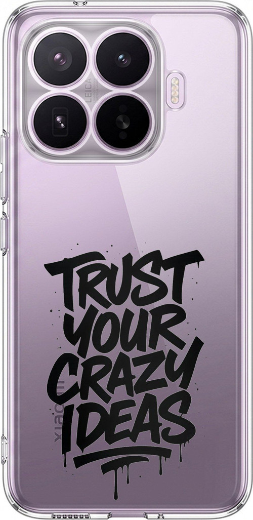 Xiaomi 17T Pro Uyumlu Crazy Trust Baskılı Silikon Kılıf