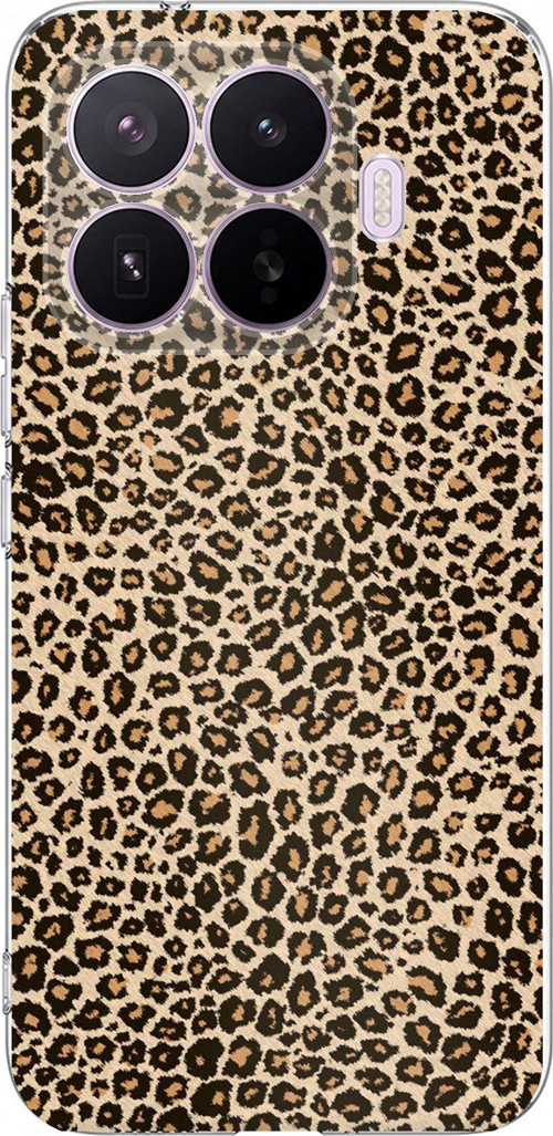 Xiaomi 17T Pro Uyumlu Leopar Tasarımlı Baskılı Silikon Kılıf