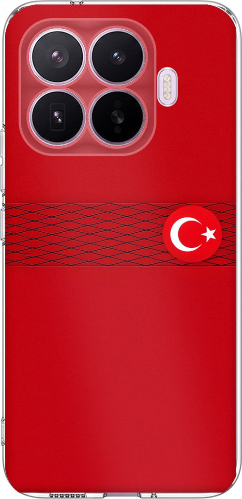 Xiaomi 17T Pro Uyumlu Türk Milli Takım Izgara Desenli Forma Baskılı Silikon Kılıf
