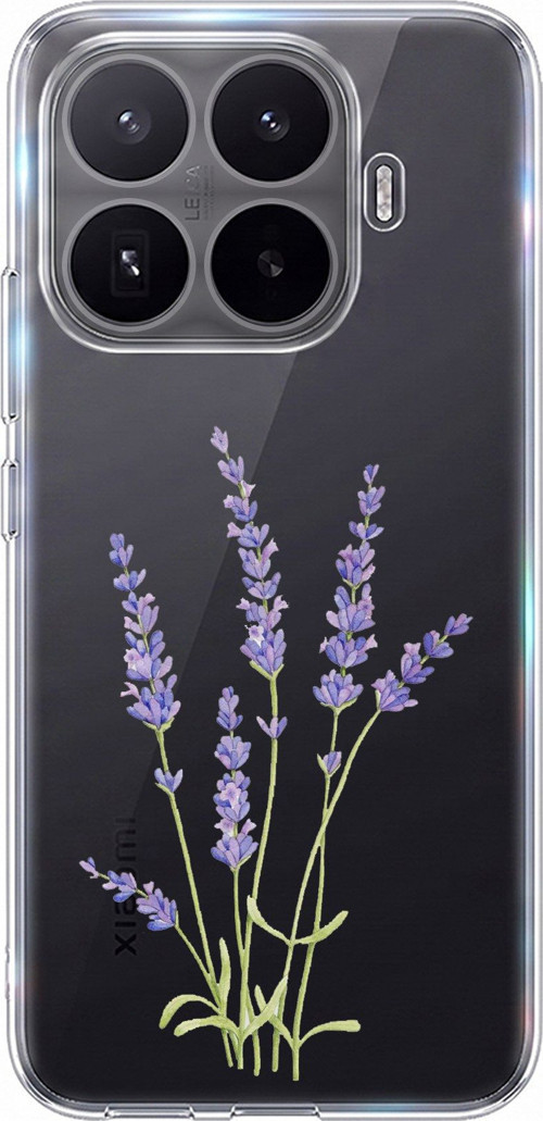 Xiaomi 17T Uyumlu Lavanta Çiçek Tasarımlı Baskılı Silikon Kılıf