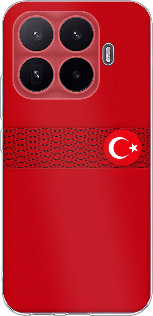 Xiaomi 17T Uyumlu Türk Milli Takım Izgara Desenli Forma Baskılı Silikon Kılıf