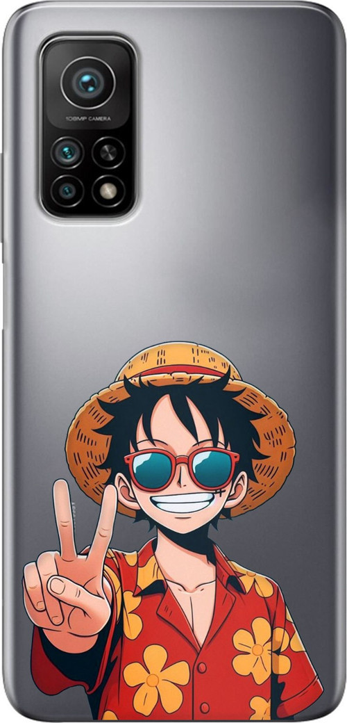 Xiaomi Mi 10T-10T PRO Uyumlu Monkey D. Luffy Tasarımlı Baskılı Silikon Kılıf