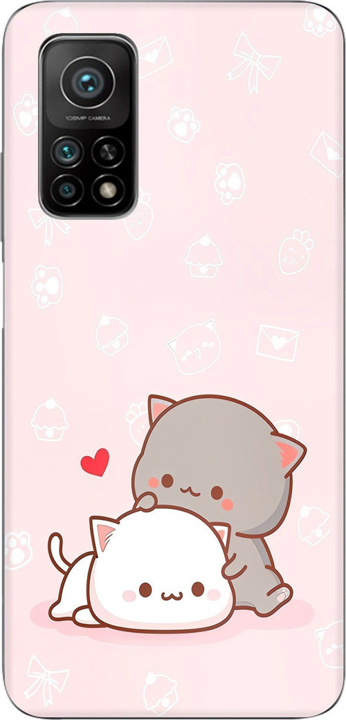 Xiaomi Mi 10T-10T PRO Uyumlu Sevimli ve Remontik Kediler Baskılı Silikon Kılıf
