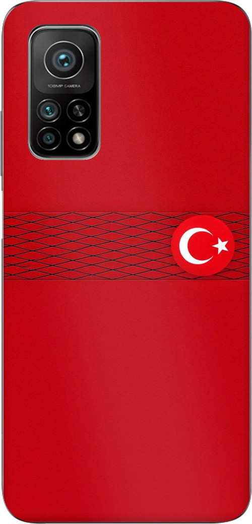 Xiaomi Mi 10T-10T PRO Uyumlu Türk Milli Takım Izgara Desenli Forma Baskılı Silikon Kılıf