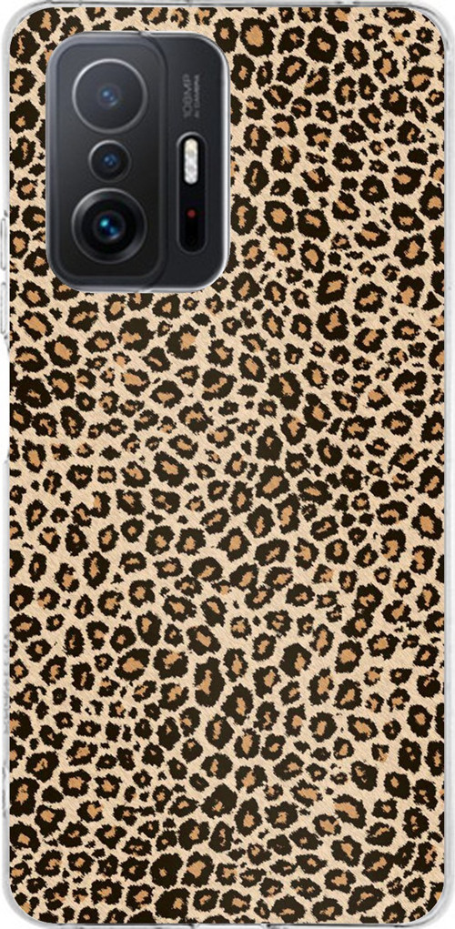 Xiaomi Mi 11T-11T PRO Uyumlu Leopar Tasarımlı Baskılı Silikon Kılıf