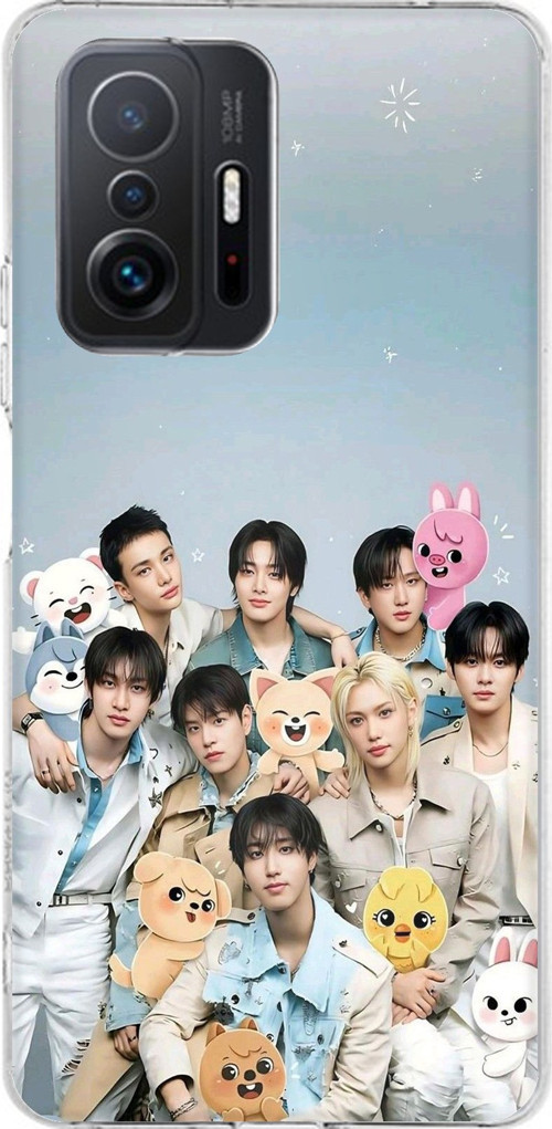 Xiaomi Mi 11T-11T PRO Uyumlu Tray Kids K-Pop Grubu ve SKZOO Temalı Baskılı Silikon Kılıf