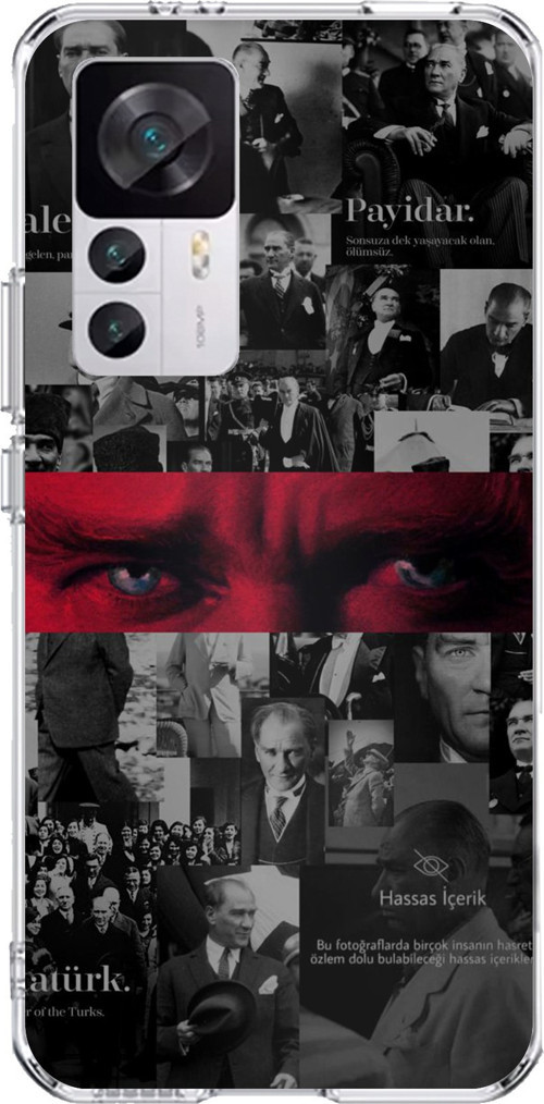 Xiaomi Mi 12T-12T PRO Uyumlu Atatürk Gözler Tasarım Baskılı Silikon Kılıf