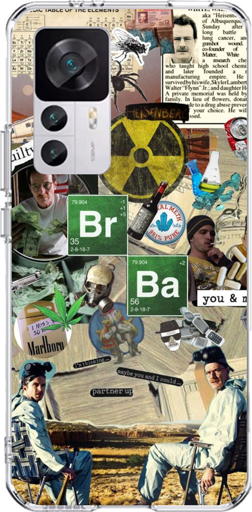 Xiaomi Mi 12T-12T PRO Uyumlu Breaking Bad Kolaj Baskılı Silikon Kılıf