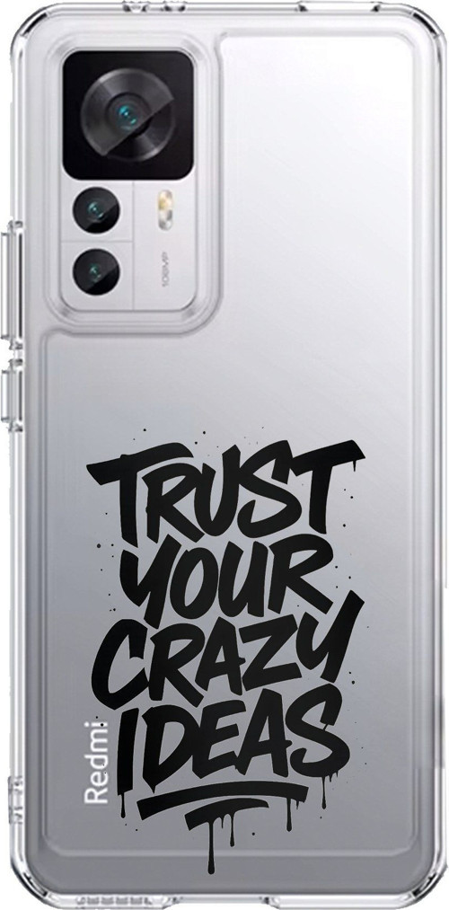 Xiaomi Mi 12T-12T PRO Uyumlu Crazy Trust Baskılı Silikon Kılıf
