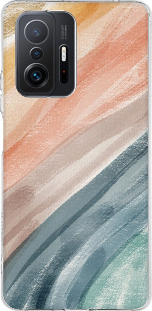 Xiaomi Mi 11T-11T PRO Uyumlu Modern Renk Paleti Baskılı Silikon Kılıf