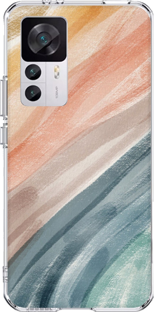 Xiaomi Mi 12T-12T PRO Uyumlu Modern Renk Paleti Baskılı Silikon Kılıf