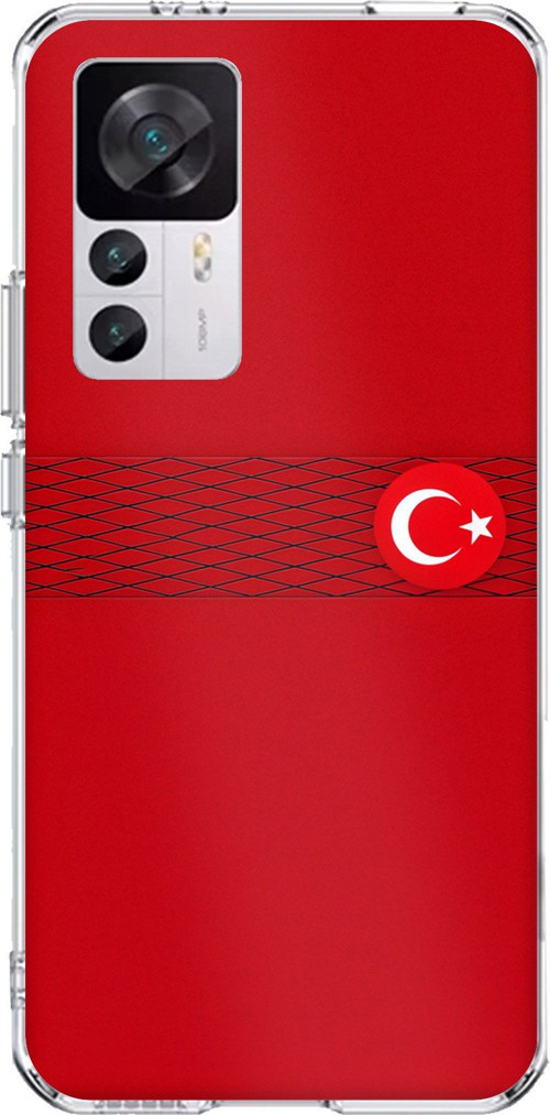Xiaomi Mi 12T-12T PRO Uyumlu Türk Milli Takım Izgara Desenli Forma Baskılı Silikon Kılıf