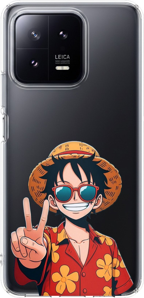 Xiaomi Mi 13 Uyumlu Monkey D. Luffy Tasarımlı Baskılı Silikon Kılıf
