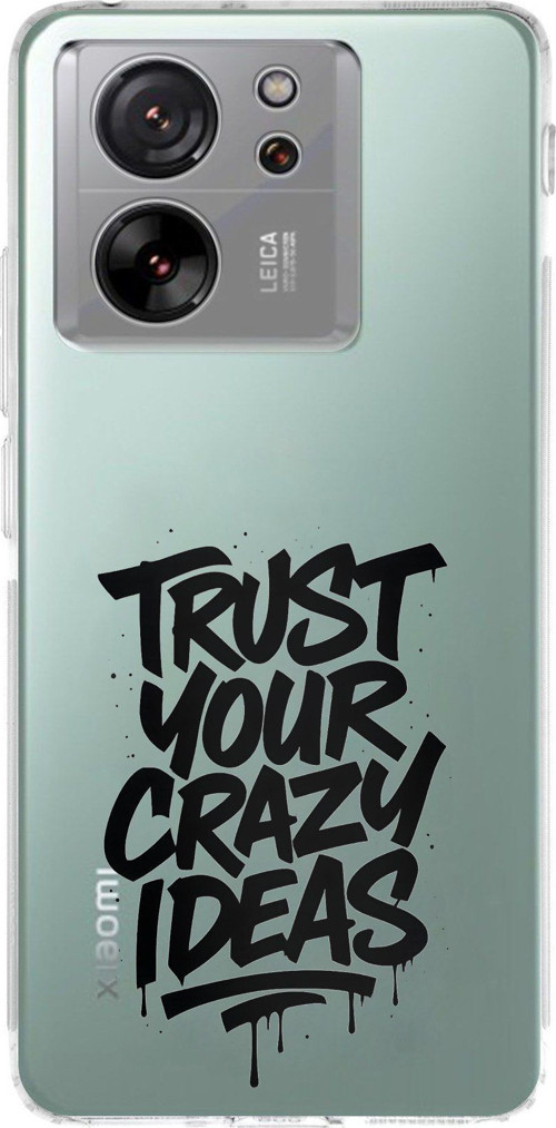 Xiaomi Mi 13T-13T PRO Uyumlu Crazy Trust Baskılı Silikon Kılıf