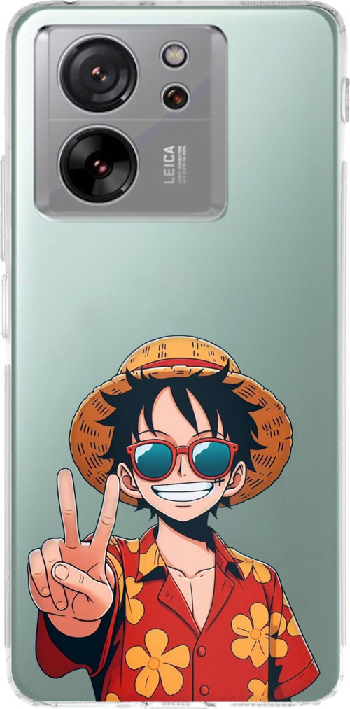 Xiaomi Mi 13T-13T PRO Uyumlu Monkey D. Luffy Tasarımlı Baskılı Silikon Kılıf