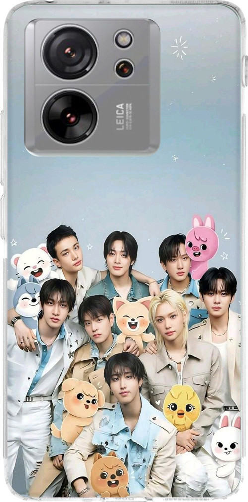 Xiaomi Mi 13T-13T PRO Uyumlu Tray Kids K-Pop Grubu ve SKZOO Temalı Baskılı Silikon Kılıf