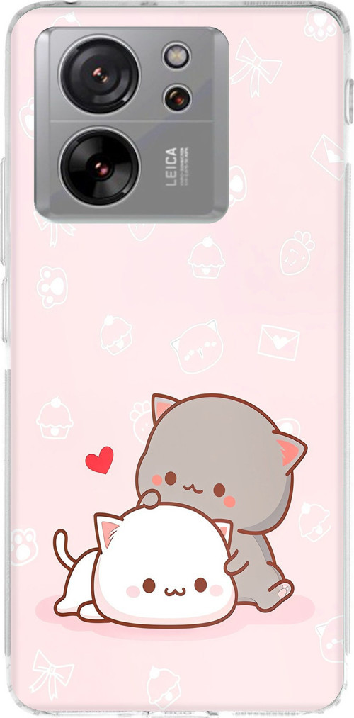 Xiaomi Mi 13T-13T PRO Uyumlu Sevimli ve Remontik Kediler Baskılı Silikon Kılıf