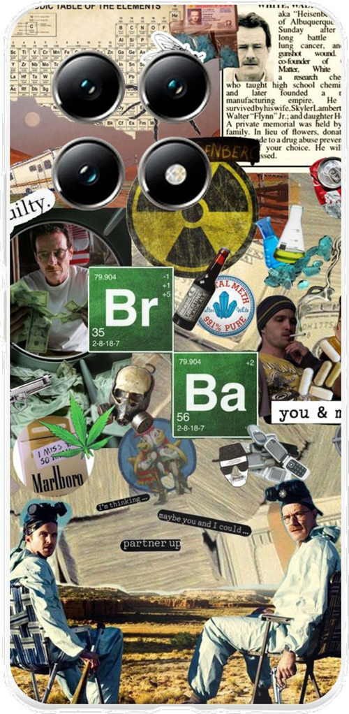 Xiaomi Mi 14T Uyumlu Breaking Bad Kolaj Baskılı Silikon Kılıf