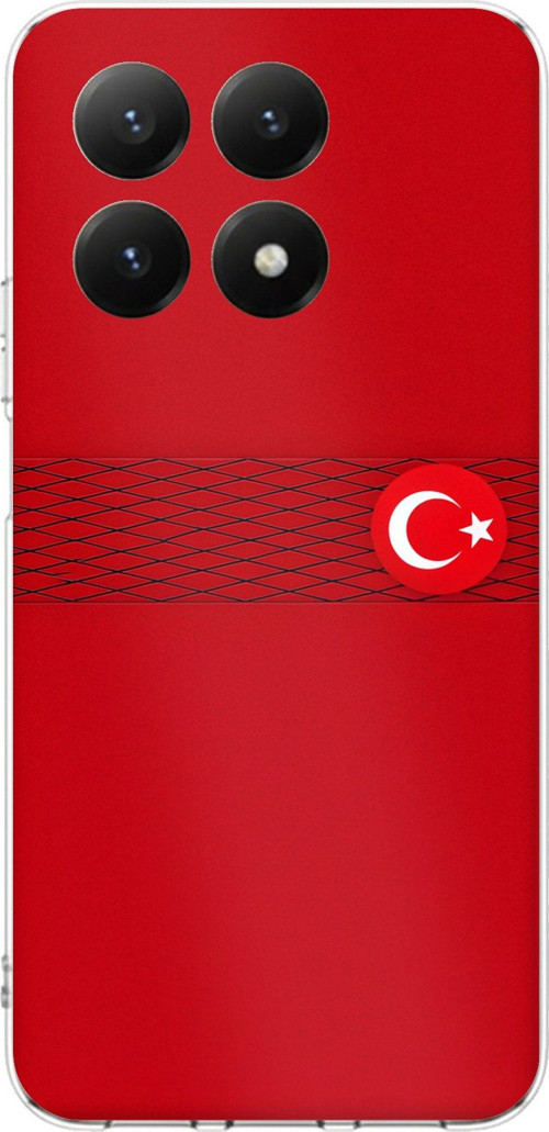 Xiaomi Mi 15T Uyumlu Türk Milli Takım Izgara Desenli Forma Baskılı Silikon Kılıf