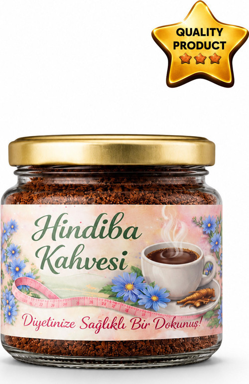 Hindiba Kahvesi 100g |Diyet Kahve | Kafeinsiz Kahve Alternatifi | Cam Kavanoz | Öğütülmüş