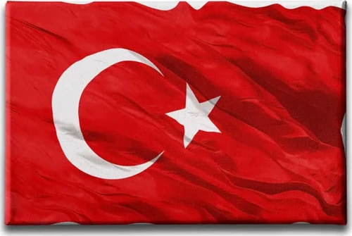 Türk Bayrağı Dekoratif Kanvas Duvar Tablosu