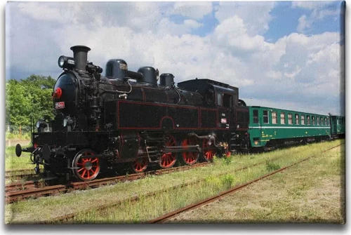Kara Tren Dekoratif Kanvas Duvar Tablosu