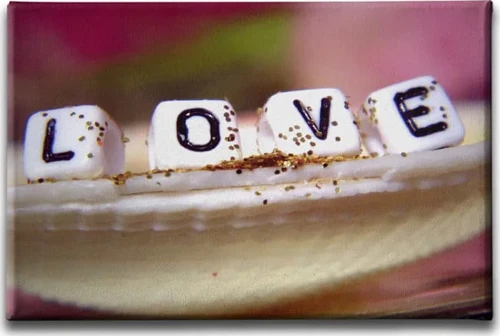 Love Dekoratif Kanvas Duvar Tablosu