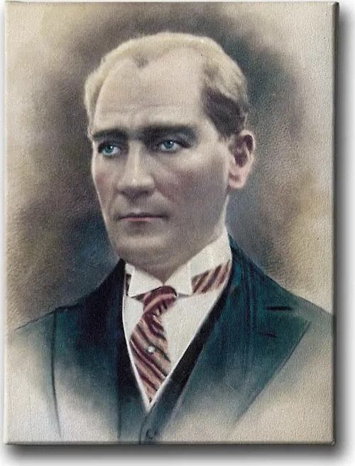 Atatürk Portresi Dekoratif Kanvas Duvar Tablosu
