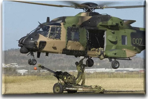 Askeri Helikopter Dekoratif Kanvas Duvar Tablosu