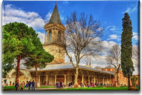 İstanbul Kubbealti Topkapı Sarayı İslami Hat Sanatı Kanvas Tablo