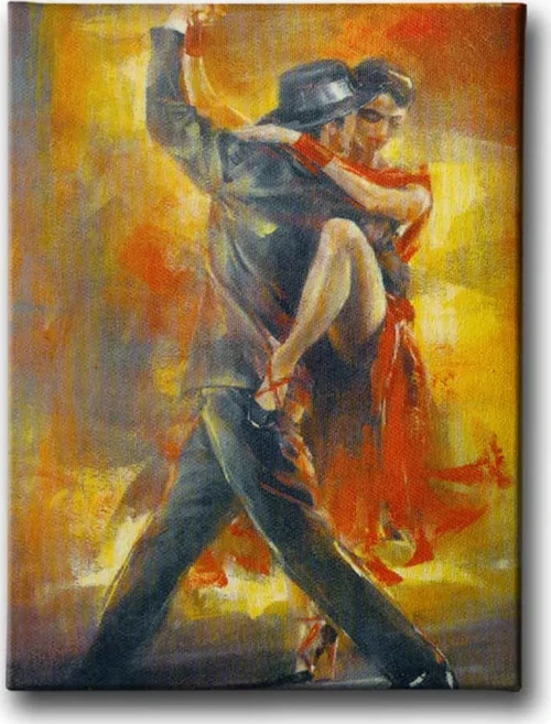 Tango Dekoratif Kanvas Duvar Tablosu