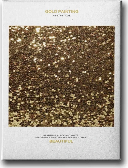 Gold Painting Dekoratif Kanvas Duvar Tablosu