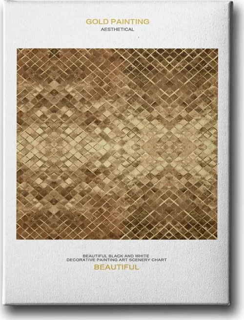Gold Painting Dekoratif Kanvas Duvar Tablosu