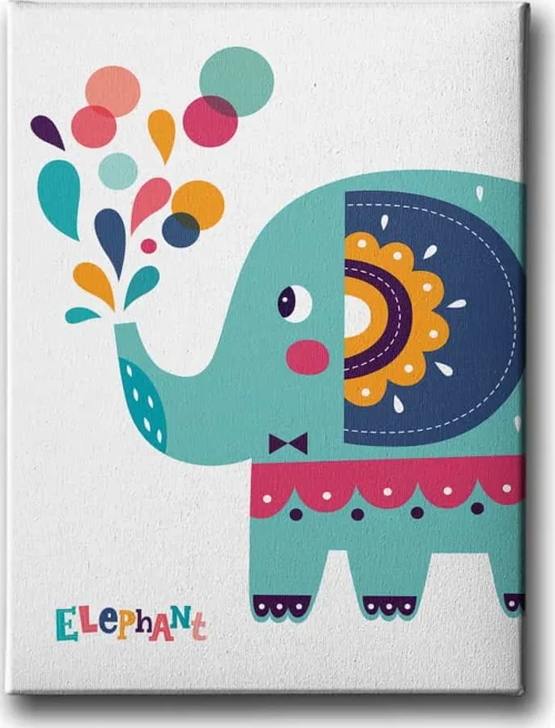 Elephant Dekoratif Kanvas Duvar Tablosu
