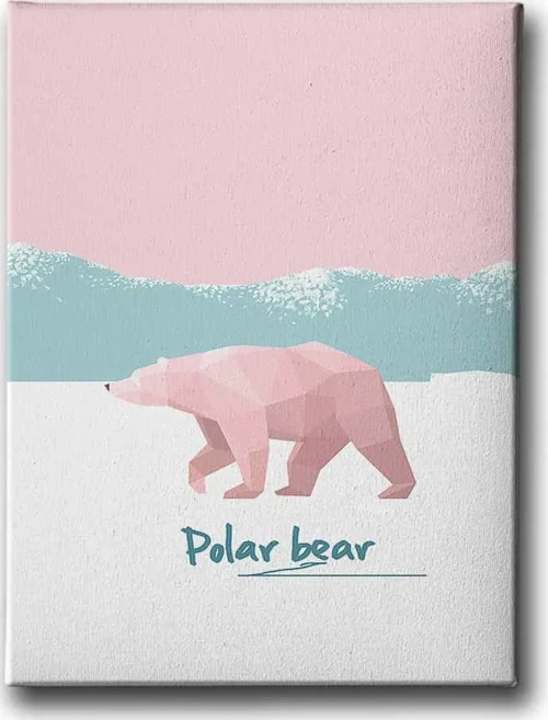 Polar Bear Dekoratif Kanvas Duvar Tablosu