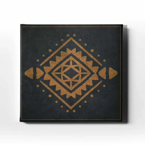 Motif Dekoratif Kanvas Duvar Tablosu