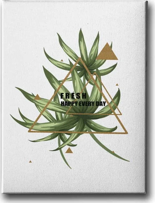 Fresh Happy Every Day Dekoratif Kanvas Duvar Tablosu