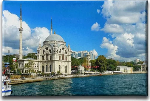 İstanbul Dolmabahce Cami Dekoratif Kanvas Duvar Tablosu