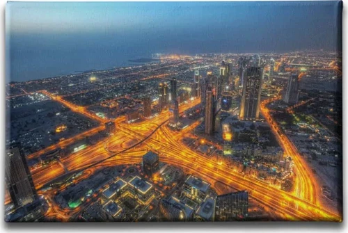 Dubai Dekoratif Kanvas Duvar Tablosu