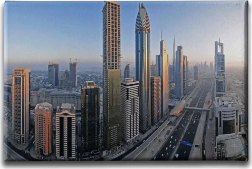 Dubai Dekoratif Kanvas Duvar Tablosu
