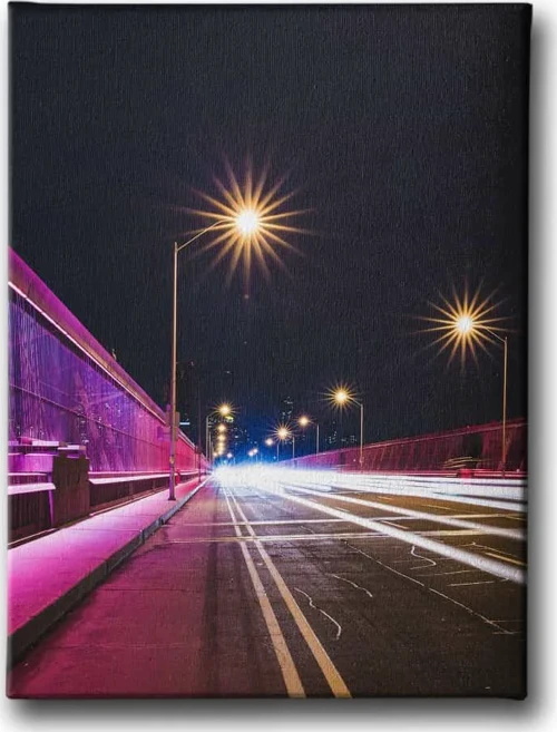 Gece Dekoratif Kanvas Duvar Tablosu