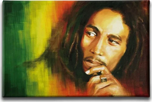 Bob Marley Portresi Dekoratif Kanvas Duvar Tablosu