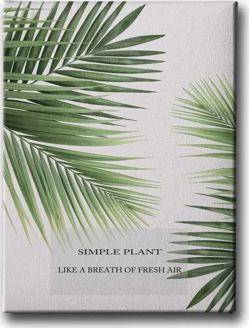 Green Plants Dekoratif Kanvas Duvar Tablosu