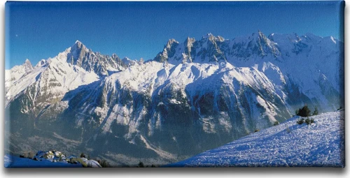 Kış Manzara Panoramik Kanvas Duvar Tablosu