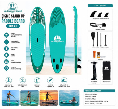 Cosfer Up Balance Board Şişme Sup 335X84X15